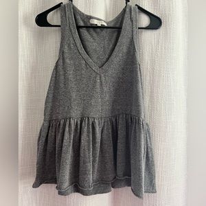 Truly Madly Deeply Gray V Neck Tank